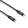 Lindy 5m Active USB 3.2 Gen 2 C/C laidas, 5 m, USB C, USB C, USB 3.2 Gen 2 (3.1 Gen 2), 10 Gbit/s, juoda