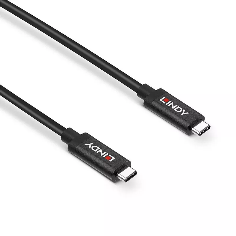 Lindy 5m Active USB 3.2 Gen 2 C/C laidas, 5 m, USB C, USB C, USB 3.2 Gen 2 (3.1 Gen 2), 10 Gbit/s, juoda
