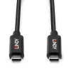 Lindy 5m Active USB 3.2 Gen 2 C/C laidas, 5 m, USB C, USB C, USB 3.2 Gen 2 (3.1 Gen 2), 10 Gbit/s, juoda