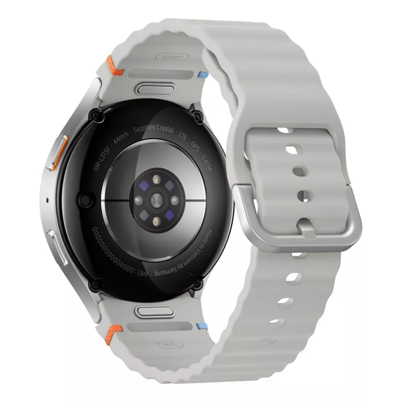 Samsung Galaxy Watch7 3.81 cm (1.5 colio) AMOLED 44 mm Skaitmeninis 480 x 480 pikselių Liečiamas ekranas 4G Sidabrinis Wi-Fi GPS (palydovas)
