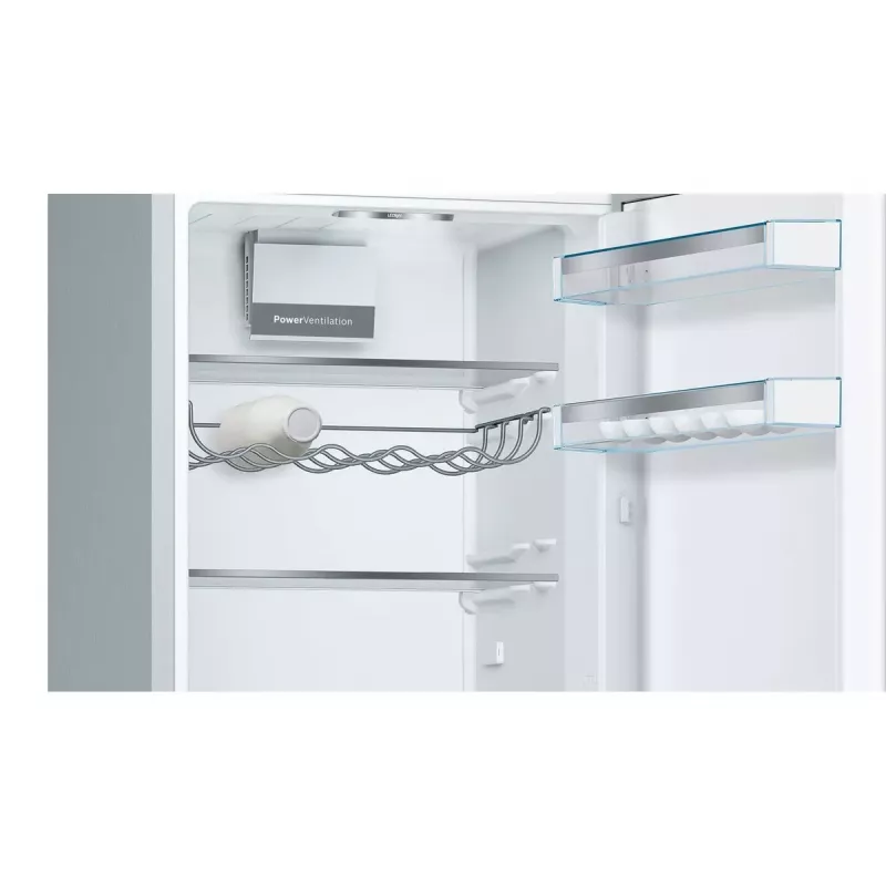 Bosch Serie 6 KGE36AICA šaldytuvas-šaldiklis, laisvai pastatomas, 308 L, nerūdijantis plienas