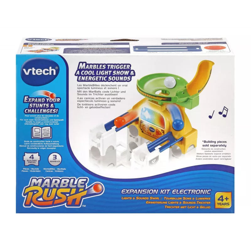 VTech Marble Rush – elektroninis plėtinio rinkinys su piltuvu