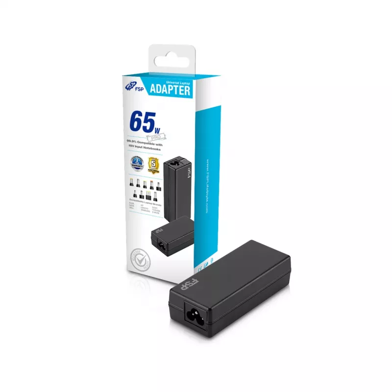 FSP NB PRO 65 adapter PD, 65 W, 18-20 V, 3.42 A, nešiojamam kompiuteriui