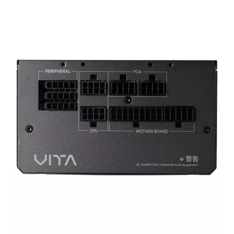 FSP VITA GM 650W Maitinimo blokas ATX ATX3.1 Juodas, 650 W, 100-240 V, 50/60 Hz, 8-4 A, aktyvus, 100 W
