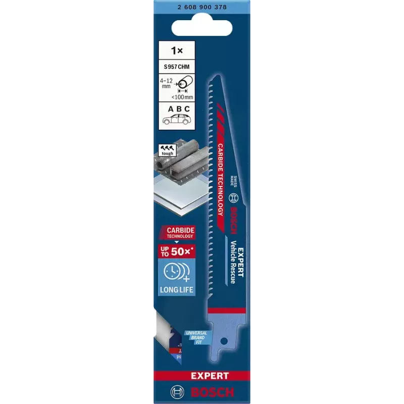 Bosch 2 608 900 378 pjūklo geležtė stūmokliniam pjūklui, aukštos anglies plienas (HCS), 1 vnt.