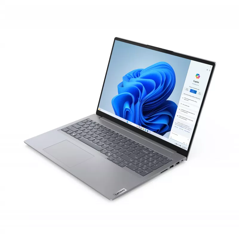 Nešiojamas kompiuteris Lenovo ThinkBook 16 G7 ARP AMD Ryzen™ 5 7535HS 40,6 cm (16 colių) WUXGA 16 GB DDR5-SDRAM 512 GB SSD Wi-Fi 6E (802.11ax) Windows 11 Pro Pilka