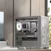 Mini bokštinis korpusas Aerocool D301A Black Wood ATX maitinimo šaltiniui
