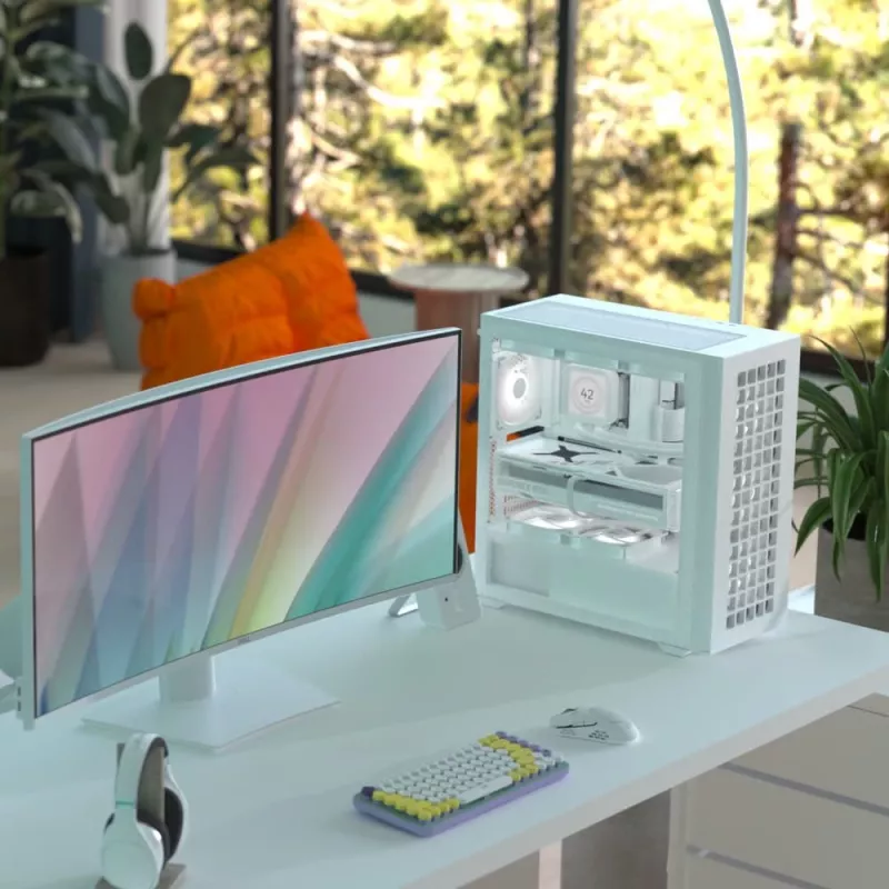 Korpusas Aerocool D502A Midi Tower Baltas