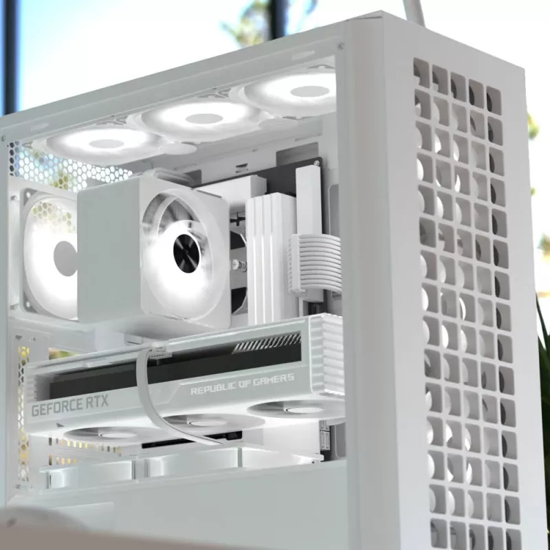 Korpusas Aerocool D502A Midi Tower Baltas