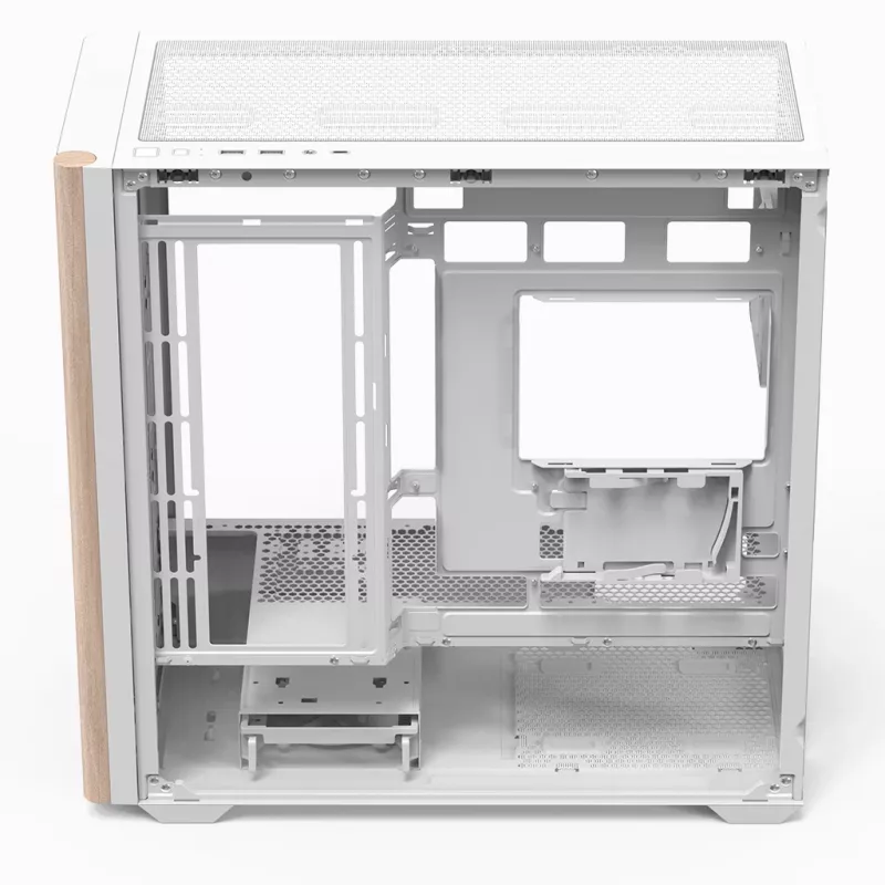 Aerocool D301A Mini Tower Baltas, Medinis