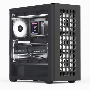 Aerocool D502A Midi Tower korpusas juodas