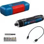 Bosch GO 3 Professional 06019H2201 belaidis suktuvas, 3,6 V, 360 aps./min., 1/4 colio, mini dėžutėje, mėlynas/juodas