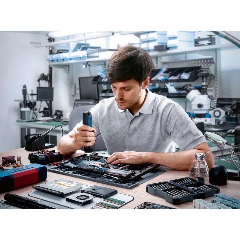 Bosch GO 3 Professional 06019H2201 belaidis suktuvas, 3,6 V, 360 aps./min., 1/4 colio, mini dėžutėje, mėlynas/juodas