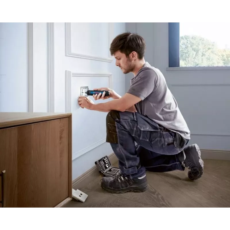 Bosch GO 3 Professional 06019H2201 belaidis suktuvas, 3,6 V, 360 aps./min., 1/4 colio, mini dėžutėje, mėlynas/juodas