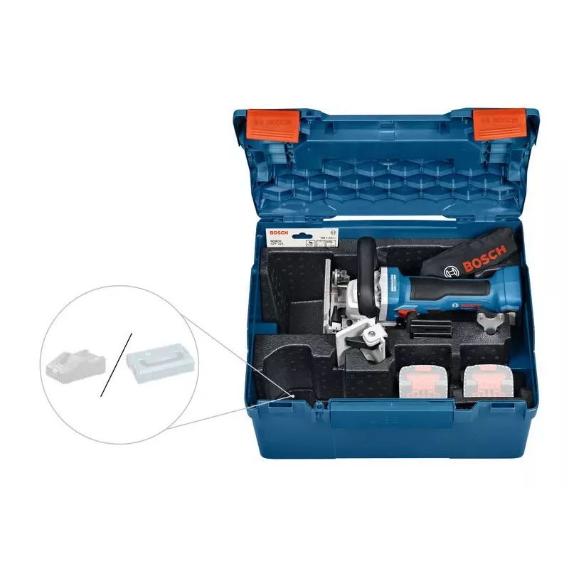 Bosch GFF 18V-22 Professional kampinis šlifuoklis 11000 aps./min. Juoda, Mėlyna