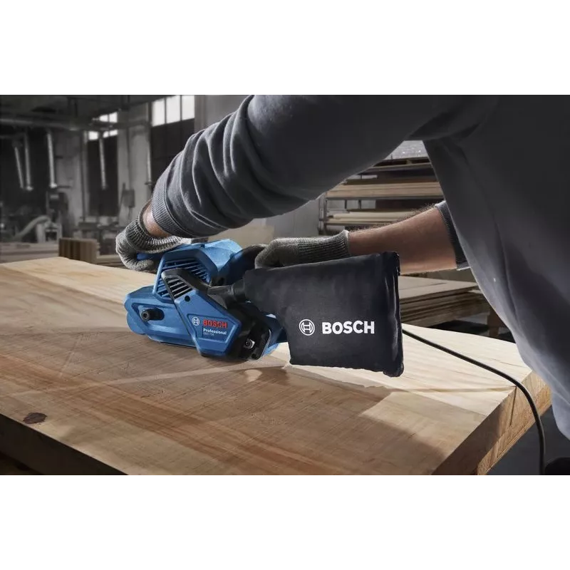 Bosch GBS 750 Professional juostinis šlifuoklis juodas, mėlynas 850 W