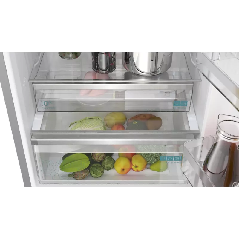 Šaldytuvas-šaldiklis Siemens iQ500 KG49NAICT Laisvai pastatomas 440 L Nerūdijantis plienas