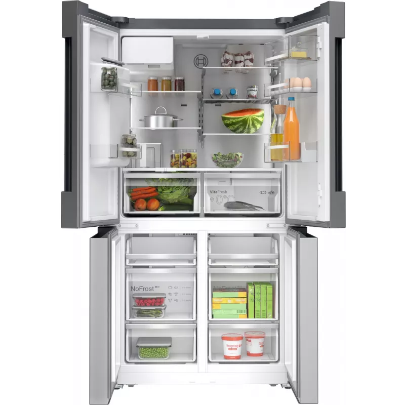 Šaldytuvas Bosch Serie 6 KFI96APEA šalia šalia 574 L Brushed steel