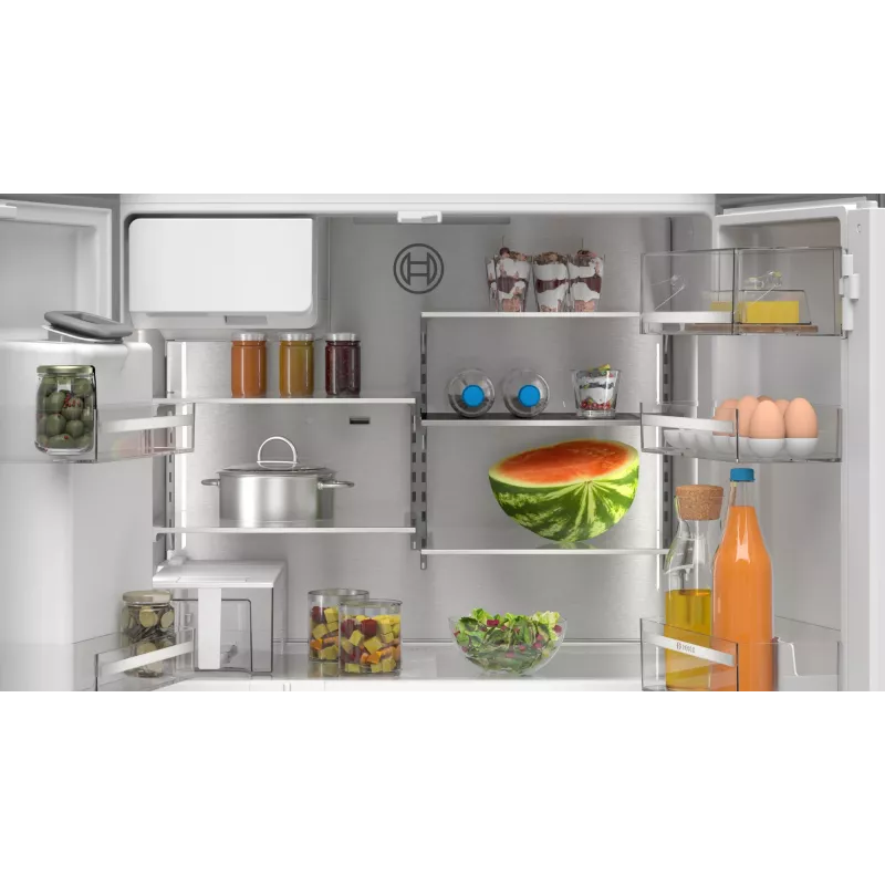 Šaldytuvas Bosch Serie 6 KFI96APEA šalia šalia 574 L Brushed steel