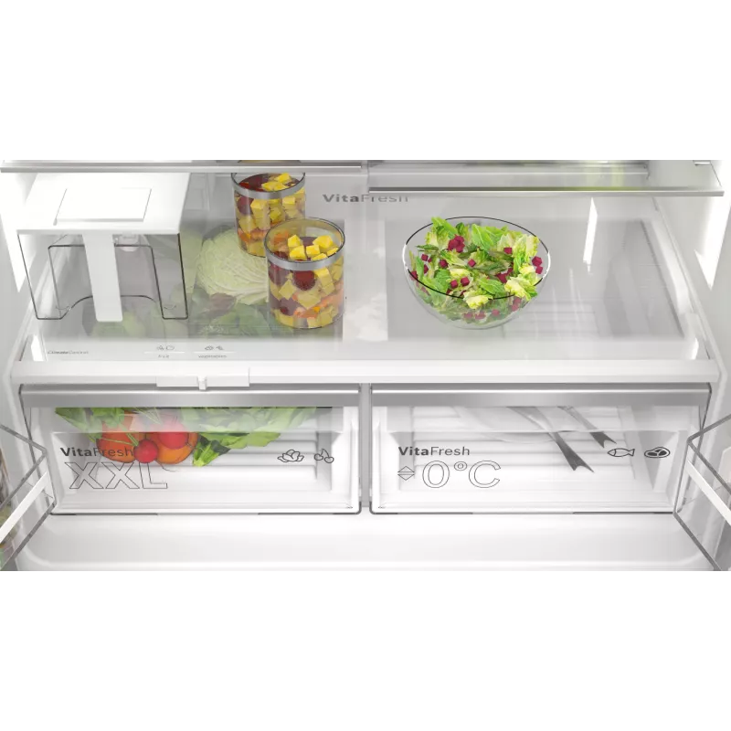 Šaldytuvas Bosch Serie 6 KFI96APEA šalia šalia 574 L Brushed steel