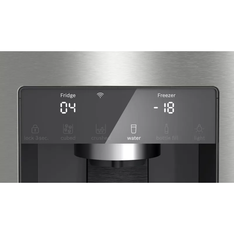 Šaldytuvas Bosch Serie 6 KFI96APEA šalia šalia 574 L Brushed steel