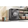 Bosch Serie 8 WNC254AS0 skalbyklė su džiovintuvu Laisvai pastatoma Priekinio pakrovimo Nerūdijantis plienas