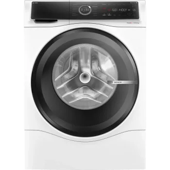 Bosch Serie 8 WNC254A40 skalbyklė su džiovykle, priekinio pakrovimo, laisvai pastatoma, balta