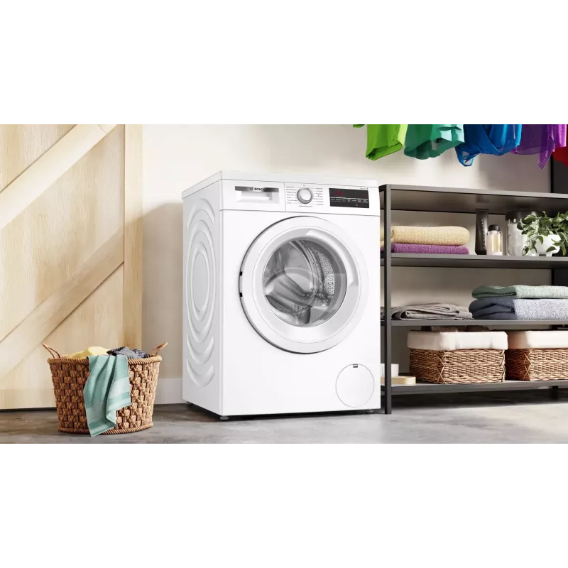Bosch Serie 6 WUU28T22 Skalbimo mašina, priekinis pakrovimas, 9 kg, 1351 aps./min., balta