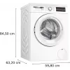 Bosch Serie 6 WUU28T22 Skalbimo mašina, priekinis pakrovimas, 9 kg, 1351 aps./min., balta