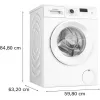 Bosch Serie 2 WGE02420 skalbimo mašina, priekinis pakrovimas, 7 kg, 1351 aps./min., balta