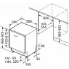 Indaplovė Bosch Serie 4 SBH4ECX28E, visiškai įmontuojama, 14 komplektų, 42 dB