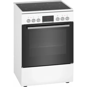 Bosch Serie 4 HKR39C220 laisvai pastatoma viryklė su elektrine keramine kaitlente, balta