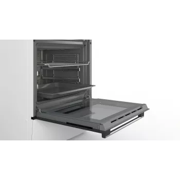 Bosch Serie 4 HKR39C220 laisvai pastatoma viryklė su elektrine keramine kaitlente, balta