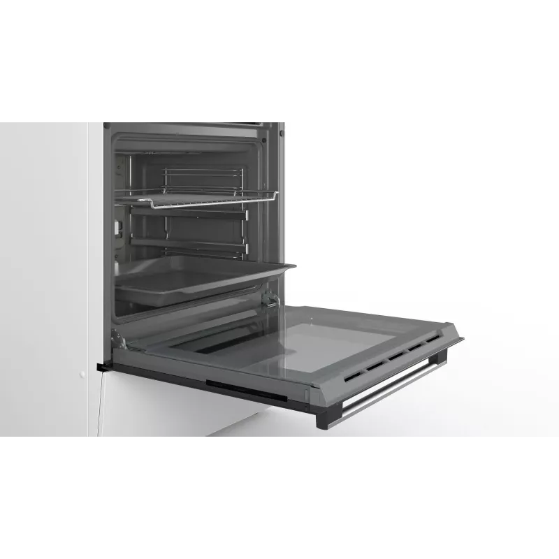 Bosch Serie 4 HKR39C220 laisvai pastatoma viryklė su elektrine keramine kaitlente, balta