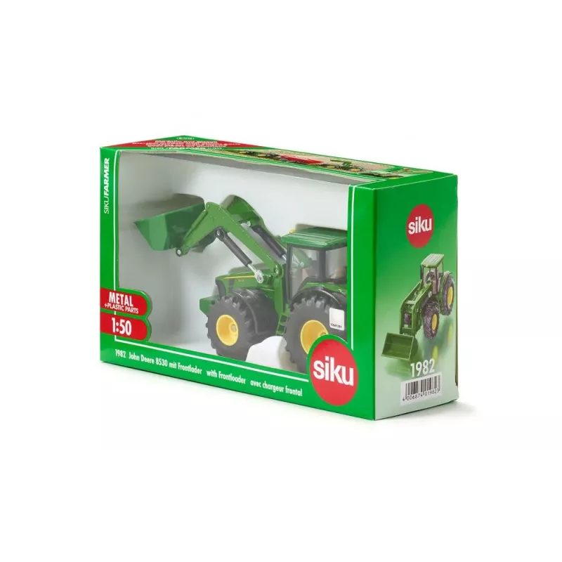 Siku 1982 Traktorius John Deere 8430 su priekiniu krautuvu 1:50