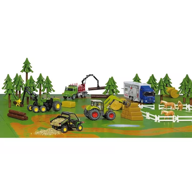 Siku Dirt tracks and forest automobilių parko papildymo rinkinys, įvairiaspalvis, nuo 3 metų, 1 žaidėjui