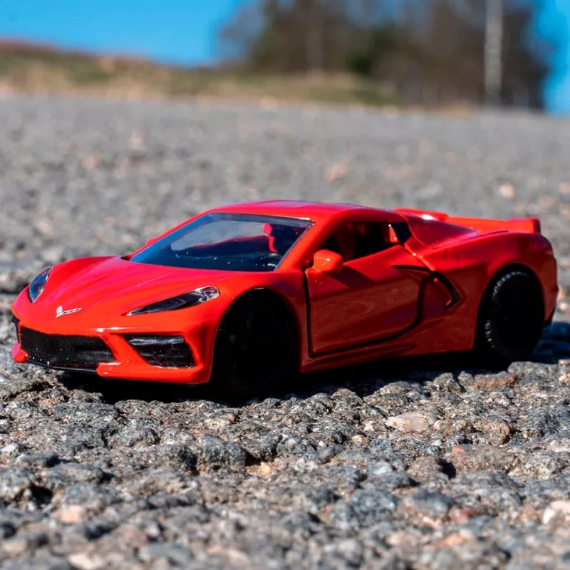 Siku Chevrolet Corvette Stingray sportinio automobilio modelis Surinktas 1:50