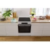 Gorenje GEC6C40WD Laisvai pastatoma viryklė Elektrinė Keraminė kaitlentė Juoda, Balta