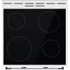 Gorenje GEC6C40WD Laisvai pastatoma viryklė Elektrinė Keraminė kaitlentė Juoda, Balta