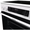 Gorenje GEC6C40WD Laisvai pastatoma viryklė Elektrinė Keraminė kaitlentė Juoda, Balta