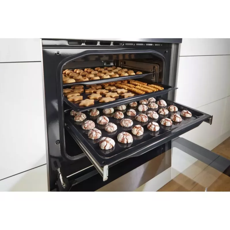 Gorenje GEC6C40WD Laisvai pastatoma viryklė Elektrinė Keraminė kaitlentė Juoda, Balta
