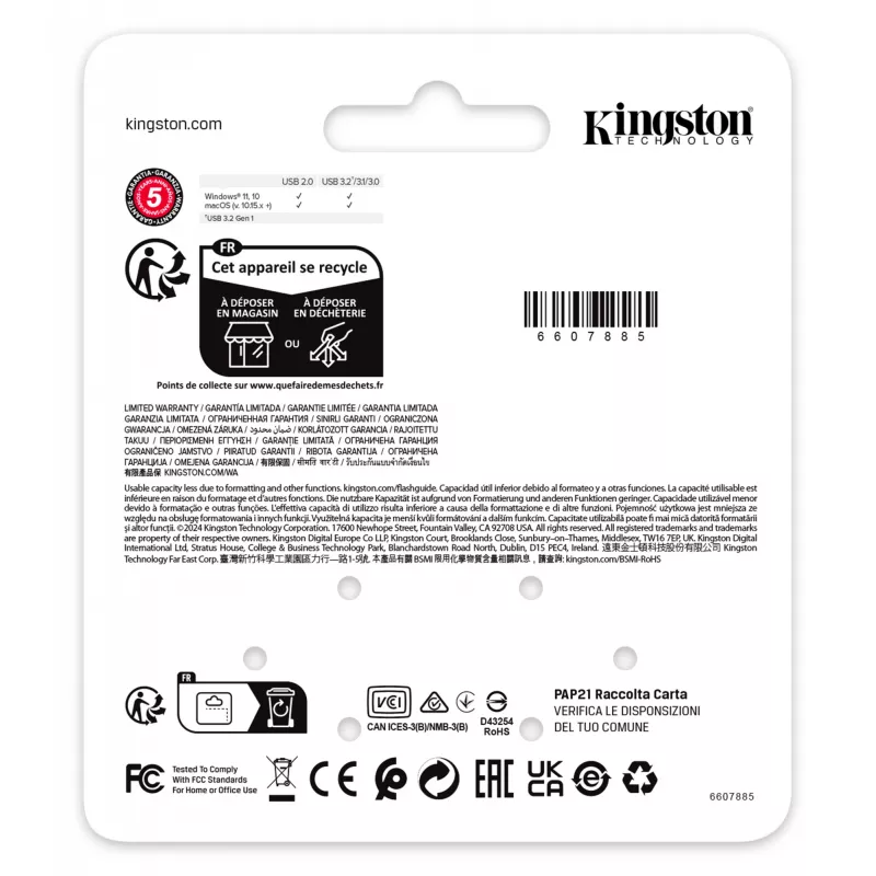 USB atmintukas Kingston 64GB USB Type-A DataTraveler SE9 G3