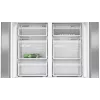 Šaldytuvas šaldiklis Siemens iQ300 KF96NVPEA laisvai pastatomas „French door“ 605 L sidabrinis