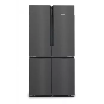 Šaldytuvas šaldiklis Siemens iQ500 KF96NAXEA, laisvai pastatomas, prancūziškos durys, 605 L, juodas, nerūdijantis plienas