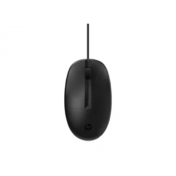 HP 128 lazerinė laidinė pelė, ambidekstrinė, lazerinė, USB-A, 1200 DPI, juoda
