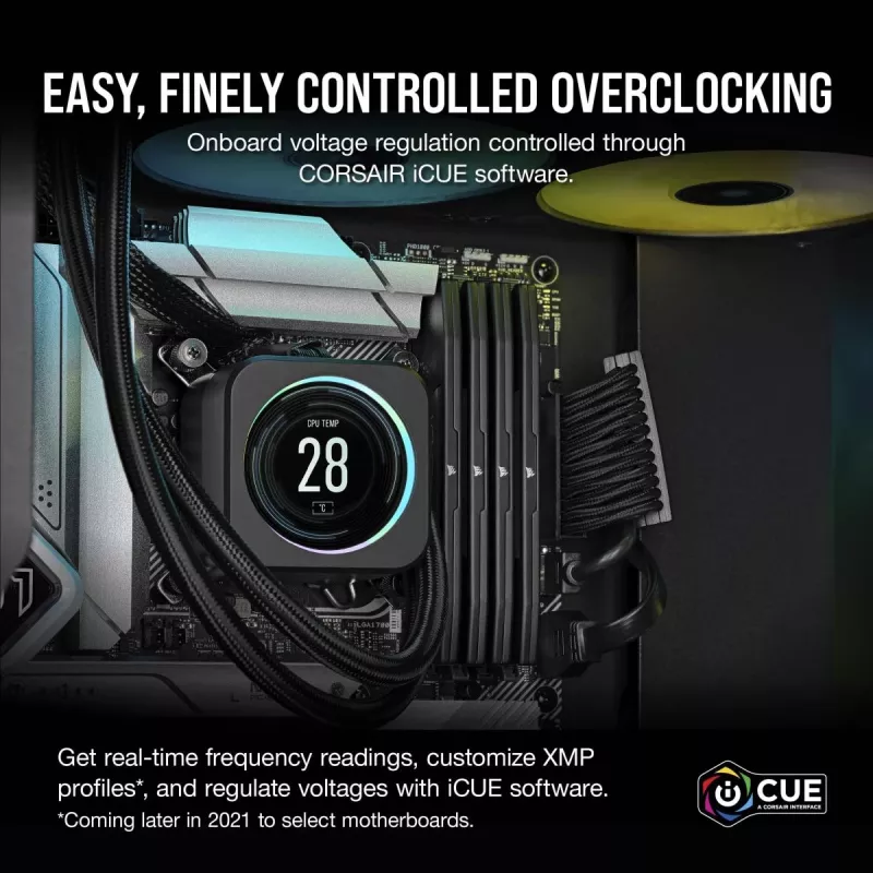 CORSAIR Vengeance 32GB (2x16GB) DDR5 6000MHz CL38 atminties rinkinys, juodas