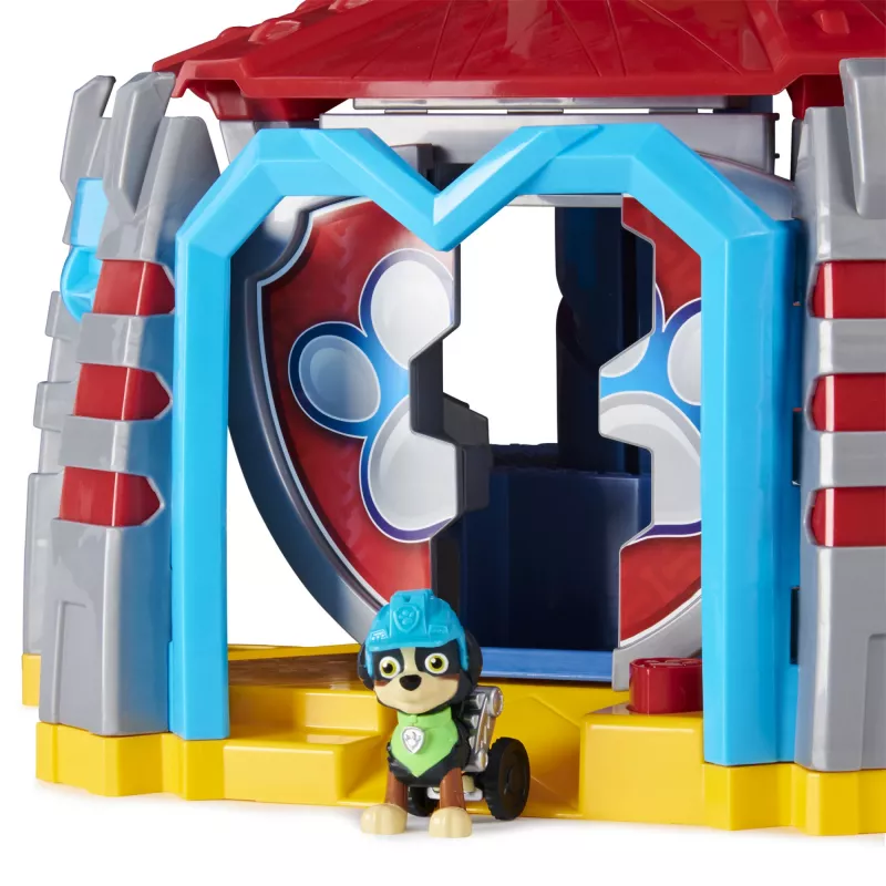 PAW Patrol Dino Rescue HQ žaidimų rinkinys su garsais, išskirtine Rex figūrėle ir transporto priemone
