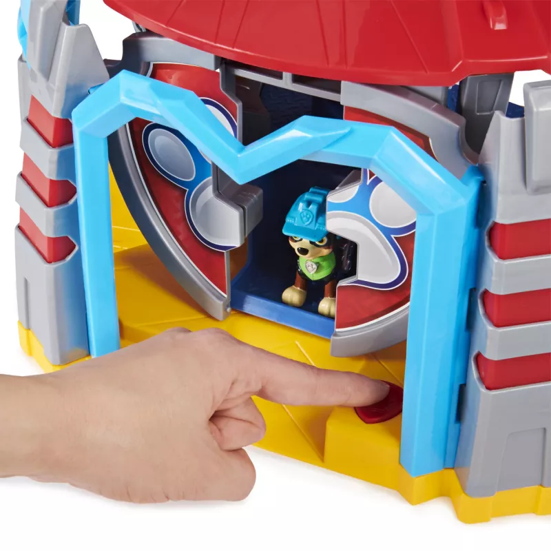PAW Patrol Dino Rescue HQ žaidimų rinkinys su garsais, išskirtine Rex figūrėle ir transporto priemone