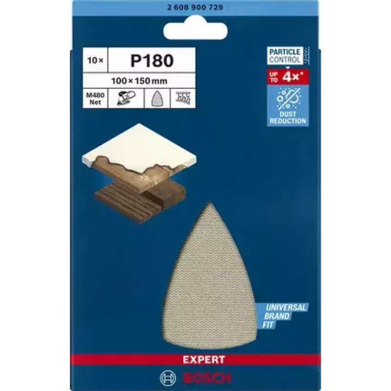 Bosch Expert M480 šlifavimo tinkleliai, 10 vnt.