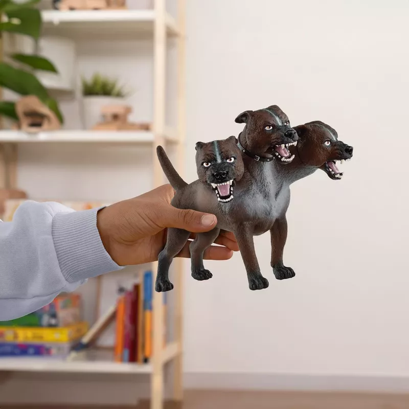 schleich Fluffy – trijų galvų šuo